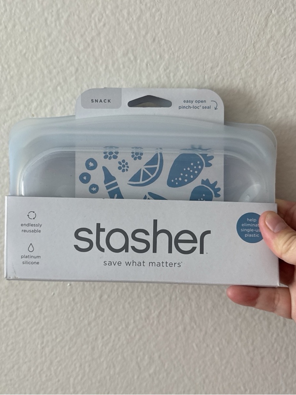 Stasher Platinum Silicone Snack Bag -#9